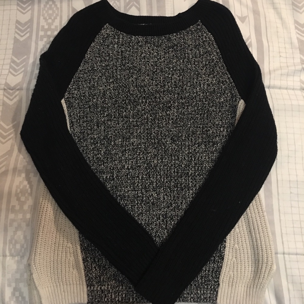 Express Color Block Sweater - image 1